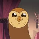 Cartoon of Hooty with a wide grin