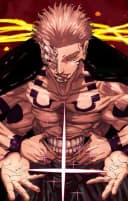Stylized illustration of Ryomen Sukuna from Jujutsu Kaisen