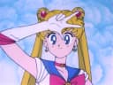 Stylized portrait of Sailor Moon holding her Moon Wand